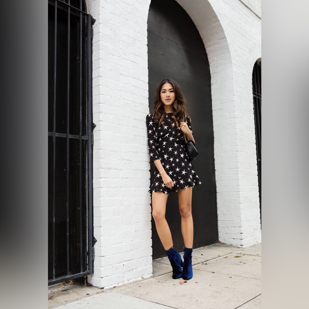 Realisation Par Goldie Mini Dress in Star Struck print - Sz XXS